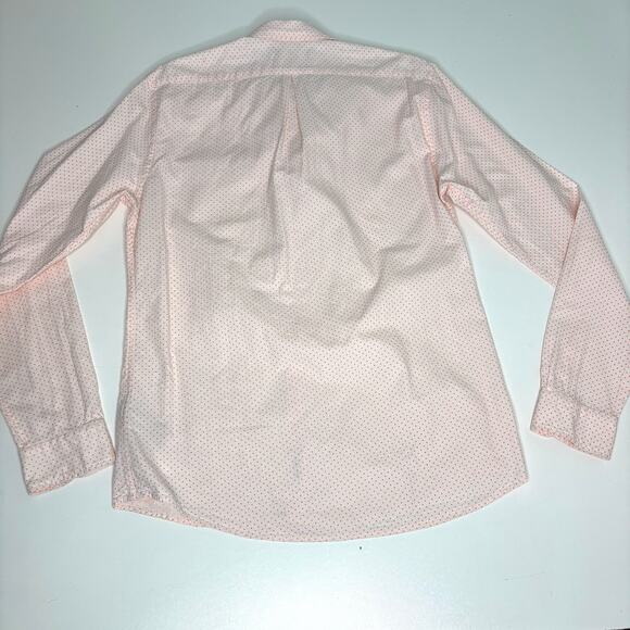 Scotch & Soda Men’s Vacanza Cotton Orange Dot Long Sleeve Button Down Shirt L - Picture 6 of 7